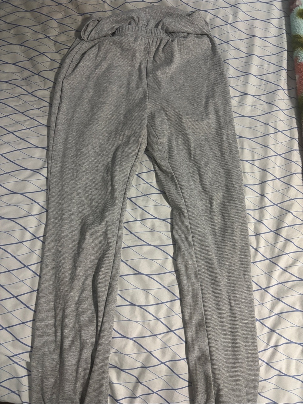 Men's Grey Knit Lounge Pants